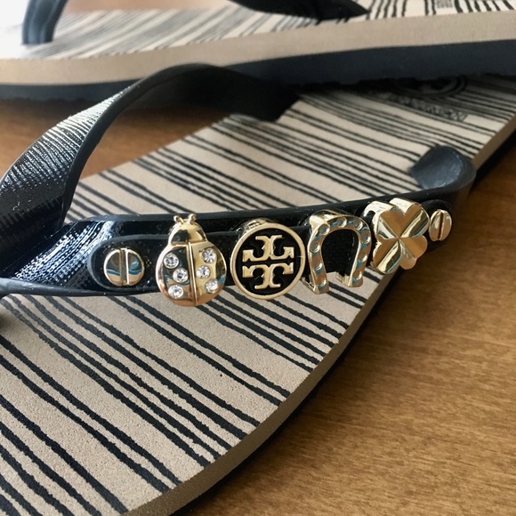 Tory Burch Jeweled Flip Flops - Picture 2 of 7